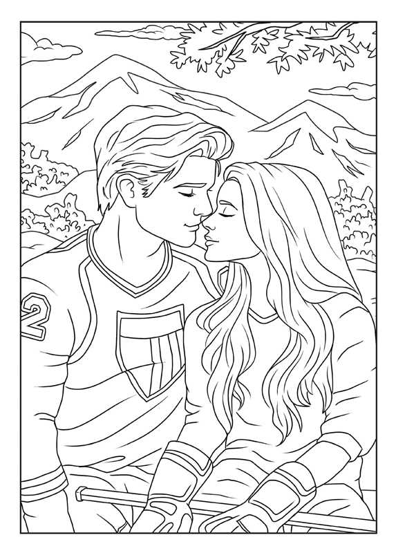 Love on the Ice Coloring by Editors of Thunder Bay Press