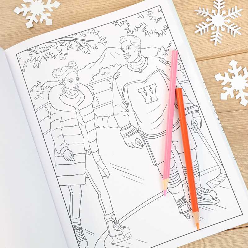 Love on the Ice Coloring by Editors of Thunder Bay Press
