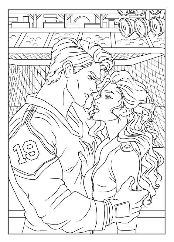 Love on the Ice Coloring by Editors of Thunder Bay Press