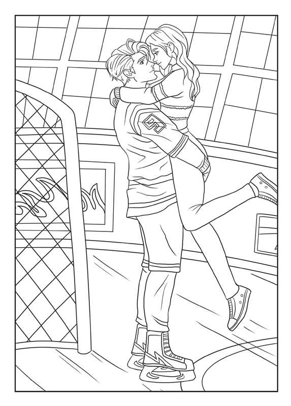 Love on the Ice Coloring by Editors of Thunder Bay Press