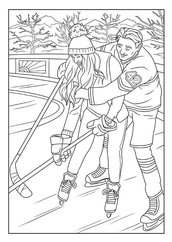 Love on the Ice Coloring by Editors of Thunder Bay Press
