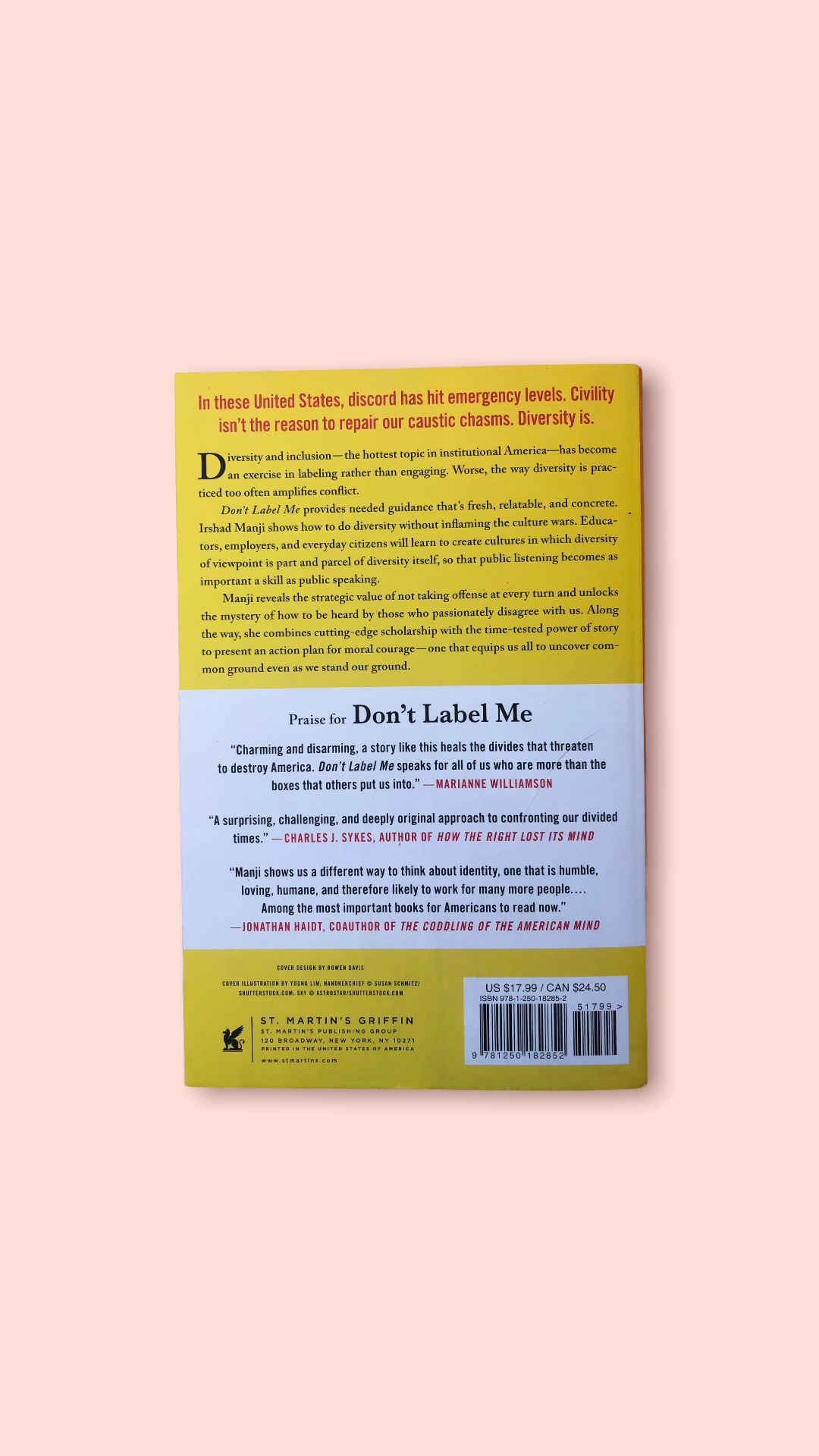 Don't Label Me by Irshad Manji (paperback)